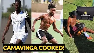 Camavinga bulked up with intense summer grind, look at his training program... | Real Madrid News