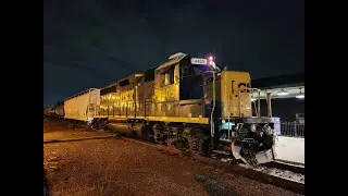Norfolk Southern MA-20, 4/19/2024: Nighttime CSX Geeps Running Push-Pull on Transit