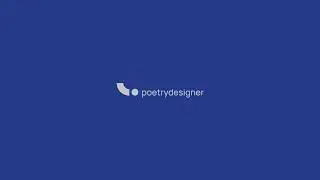 Poetry designer - Logo animation