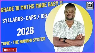 Grade 10 Maths term 1 2026 | Algebraic expressions | Number System