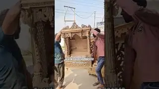 Wooden ram mandir design | latest temple designs for home and offices | altar design , mandapam