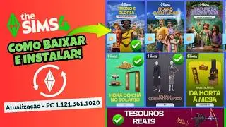 COMO BAIXAR E INSTALAR  ATUALIZA&Ccedil;&Atilde;O + EXPANS&Atilde;O  TRONO E GL&Oacute;RIA + KITS NOVOS NO THE SIMS 4