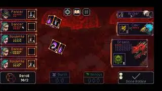 Slice and Dice: Final BOSS no damage/infinite re-rolls (Custom Party 5 same class)
