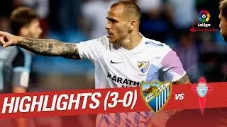 Resumen de Málaga CF vs Celta de Vigo (3-0)