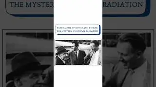 Experiment by Bothe and Becker: The mystery of unknown radiation.