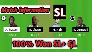 JAM vs SLZ Dream 11 Team | 3rd Match of CPL 2020
