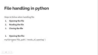 Handling files and project discussion