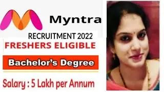 latest jobs in Myntra recruitment 2022/any graduate can apply/MNC jobs/Myntra jobs