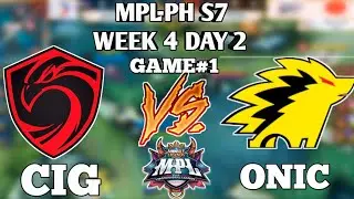 CIG VS ONIC GAME 1 ONIC PH VS CIGNAL ULTRA   MPL PH SEASON 7  [ FILIPINO SHOUTCAST ]