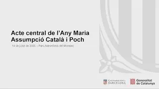 Acte central de l’Any Maria Assumpció Català i Poch