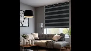 Boolegon Zebra Blinds with light control