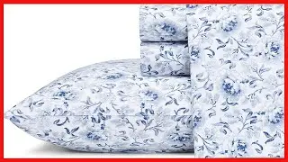 Laura Ashley Home - Queen Sheets, Soft Sateen Cotton Bedding Set - Sleek, Smooth