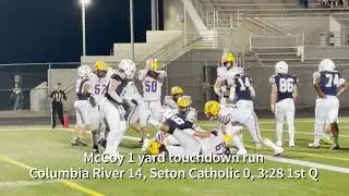 Highlights: Columbia River's runs past Seton Catholic for 33-28 win