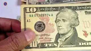 💚INCREIBLE BILLETE BINARIO CACERIA DE BILLETES DE 10 DLLS.  ❤️