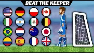 BEAT THE KEEPER | Marble Soccer Race Tournament