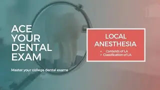 Local Anesthesia in dentistry | Classification and Composition I BDS
