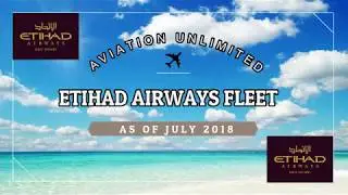 Etihad Airways fleet as of July 2018