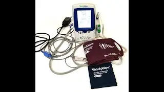 Welch Allyn 45NT0 Spot Vital Signs LXI Patient Monitor, SPo2 w/ Adult Cuff