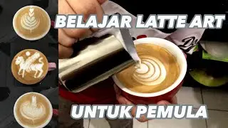 BELAJAR LATTE ART UNTUK PEMULA DENGAN MESIN ESPRESSO SIMONELLI OSCAR II (ENGLISH SUB)