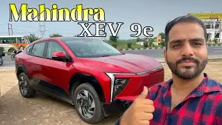 Mahindra XEV 9e Driving test 🤩 || भोकाल है ये EV 🚘 || 680 KM range || #mahindra #electric #vlog 