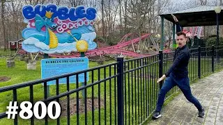 Riding My 800th Roller Coaster! Bubbles at Storybook Land! April 2022 Vlog