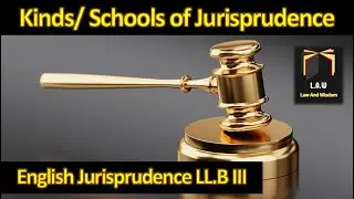 Kinds of Jurisprudence || English Jurisprudence