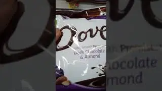 🍫#Asmr #Dove Dark Chocolate +Almond#tasty#satisfying#viral #shortvedio