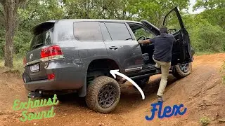 Flexing, Exhaust - Land Cruiser 200 Modified Off Road