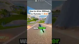 Как разогнаться до 200 миль в час в Fortnite 👀🔥 #fortnite #fortniteclips