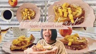 French Toast and Apple caramel sauce | This recipe easy n yummy You will like it || Miss Suksiri