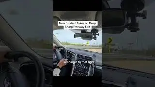 She handled this sharp curve! How do you handle these curves? #DrivingInstructor #DrivingTips #Sharp
