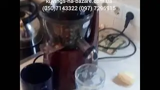 Шнековая соковыжималка Kuvings C9500 (Южная Корея). Приготовление фреша из свежей тыквы и яблока.