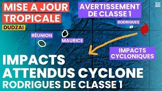 Alerte de Classe 1 pour Rodrigues ! Dudzai va provoquer de fortes houles &agrave; Maurice et &agrave; la R&eacute;union