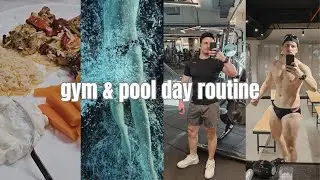 GYM & POOL DAY ROUTINE | Eat, Drive, Training, Swimming | Calm & Productive | Relaxing Video