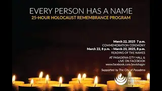 7th Annual Every Person Has a Name Commemoration Ceremony and Event Conclusion