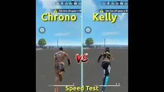 Chrono vs Kelly Speed Test Free Fire #shorts
