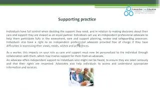 001 LO1 Principles and Values of Health and Social Care Adults Video