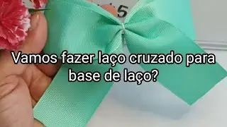 Como fazer la&ccedil;o cruzado para base de la&ccedil;o#la&ccedil;os #diy #fa&ccedil;avoc&ecirc;mesmo #passoapasso