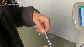 Small sized wire cutting and stripping machine with laser inkjet printer - Suzhou Crown