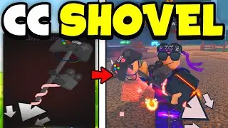 Showcasing CONTENT CREATOR SHOVEL skin in DIG Roblox
