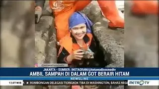 Viral ! Tak Kenal Risih Tasya Masuk Gorong-gorong Bersihkan Sampah