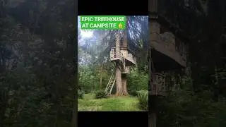 CAMPING BY EPIC TREEHOUSE🤙 #camping #washington #pacificnorthwest #treehouse #nature #forest #usa