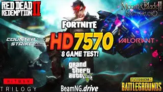 HD 7570 + i5 10400F - Test in 8 Games in 2025