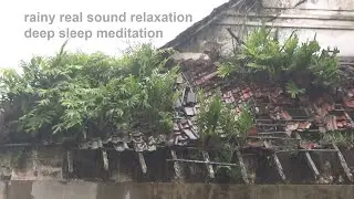 rainy real sound relaxation deep sleep meditation abandoned Dutch heritage factory