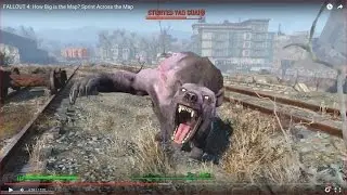 HOW BIG IS THE MAP in Fallout 4? Sprint Across the Map