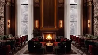 🔥 Warm Relaxing Jazz Music with Cozy ☕ Coffee Shop for Working, Studying, Sleeping