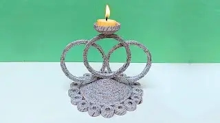 Как сделать подставку для свечей из бумаги | Подставка для свечей из газет своими руками