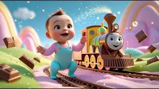 Little Train to Chocolate Hill Sweet Adventure Song for Kids | Nursery Rhymes and Baby Learning Song