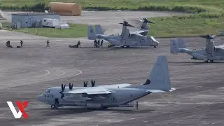 US Marines Deliver Military Supplies In Puerto Rico With Ospreys | VERTEX