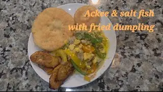 Another tasty treat- Ackee & salt fish  🐟 w/dumplings #viral #tastyfood #jamaicanfood 